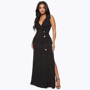 Fashion Nova Taking Care Of Business Blazer Maxi Dress